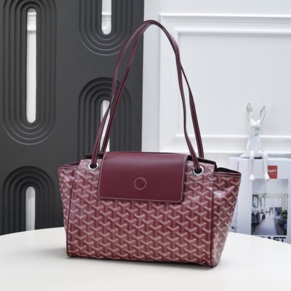 GOYARD ROUETTE SOUPLE BAG BURGUNDY 31CM ROUETTPMLTY33CL33P