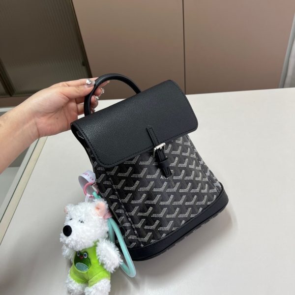 GOYARD ALPHI MINI BACKPACK BLACK 19CM ALPIN2MINTY33CL33P