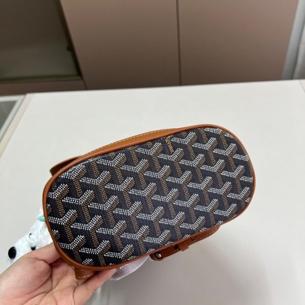 GOYARD ALPHI MINI BACKPACK BLACK AND TAN 19CM ALPIN2MINTY33CL33P