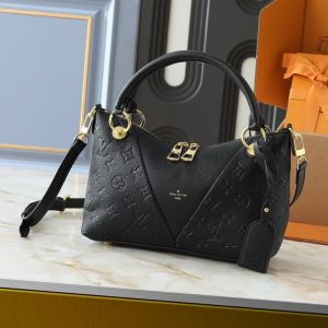 LOUIS VUITTON HANDBAG MONOGRAM EMPREINTE V TOTE BB BLACK 27CM