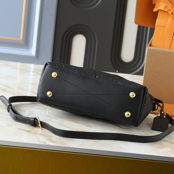 LOUIS VUITTON HANDBAG MONOGRAM EMPREINTE V TOTE BB BLACK 27CM