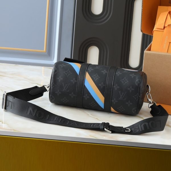 LOUIS VUITTON KEEPALL BANDOULIÈRE 25 MON MONOGRAM BLACK 25CM P01942