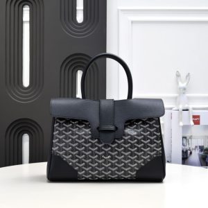 GOYARD SAÏGON TOTE BAG BLACK 34CM SAIGOCMMLTY01CL01P