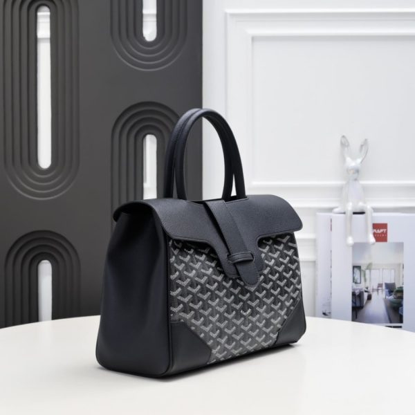 GOYARD SAÏGON TOTE BAG BLACK 34CM SAIGOCMMLTY01CL01P