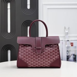 GOYARD SAÏGON TOTE BAG BURGUNDY 34CM SAIGOCMMLTY33CL33P