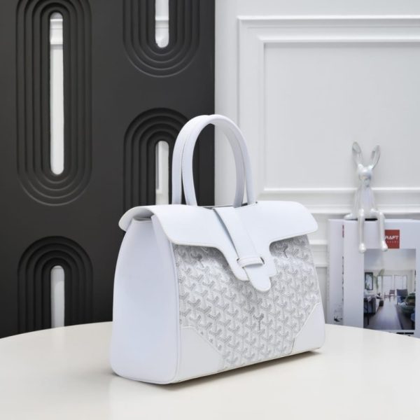 GOYARD SAÏGON TOTE BAG WHITE 34CM SAIGOCMMLTY50CL50P