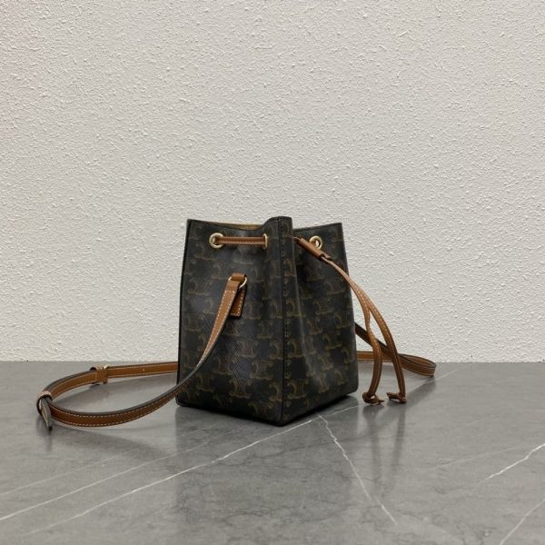 CELINE MICRO SAILOR IN TRIOMPHE CANVAS TAN 17CM 10M742GCE 04LU