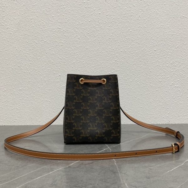 CELINE MICRO SAILOR IN TRIOMPHE CANVAS TAN 17CM 10M742GCE 04LU