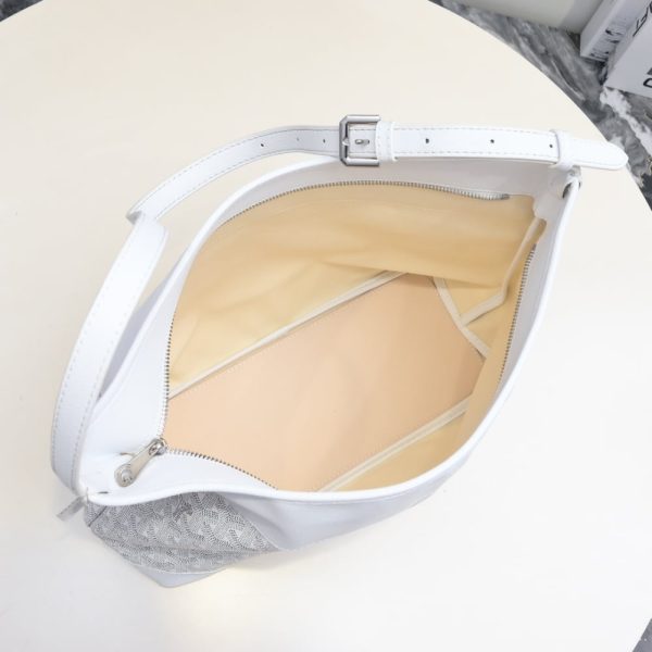 GOYARD GRENADINE HOBO BAGS WHITE 42CM
