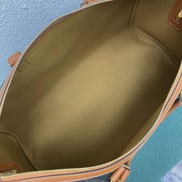 CELINE LARGE TRAVEL BAG IN TRIOMPHE CANVAS TAN 50CM 191472CYX 04LU
