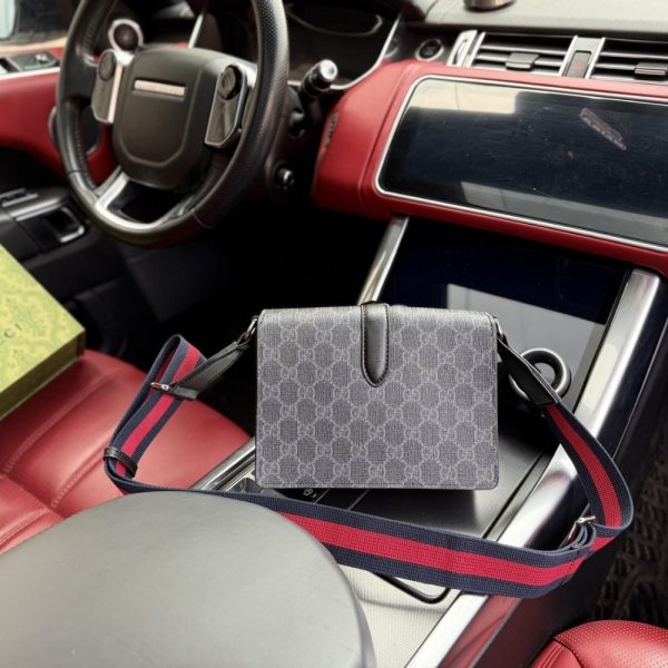 GUCCI GG BLACK MINI BAG BLACK 20CM 816953 FAD8C 1049
