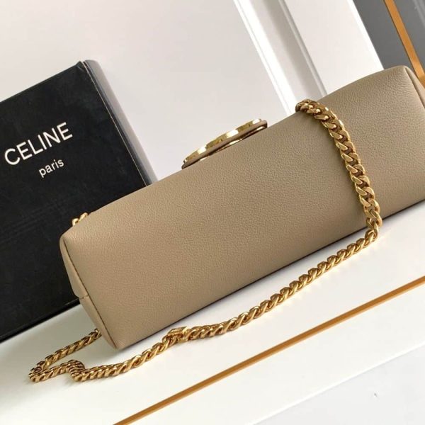 CELINE MEDIUM VICTOIRE BAG IN SUPPLE GRAINED BROWN SEPIA 25CM 115853FDU 18BS