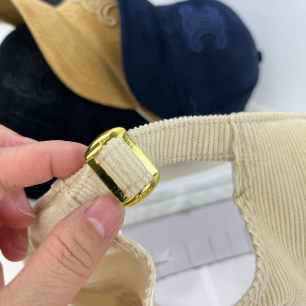 CELINE TRIOMPHE BASEBALL CAP IN CORDUROY CREME 2AUG4109V 12CR