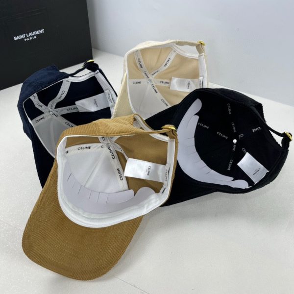 CELINE TRIOMPHE BASEBALL CAP IN CORDUROY CREME 2AUG4109V 12CR