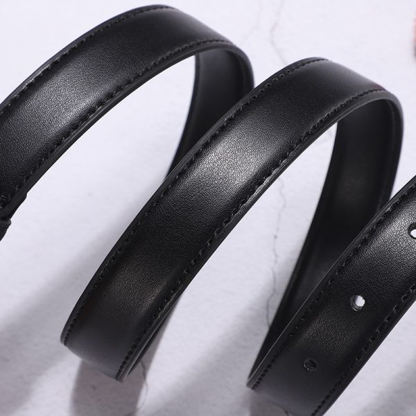 CELINE MEDIUM TRIOMPHE BELT IN TAURILLON LEATHER BLACK 25MM 45AK93A01 38NO