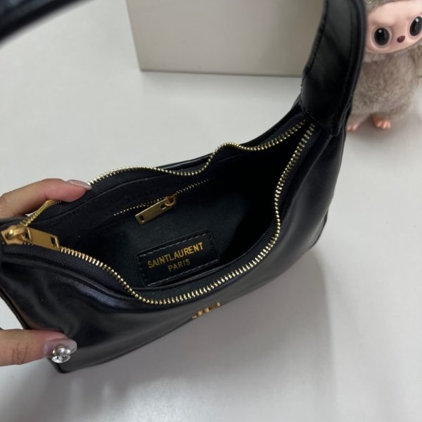 SAINT LAURENT CALYPSO MINI HOBO BAG BLACK 21CM 791484AACX71000