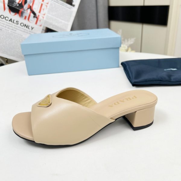PRADA PADDED NAPPA LEATHER SANDALS BEIGE 1XX711 2DL8 F0036 F A035