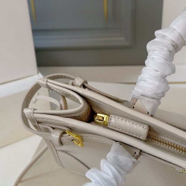 PRADA BONNIE MEDIUM LEATHER HANDBAG WHITE 32CM 1BA426 2CYR F0PG7 V MOO