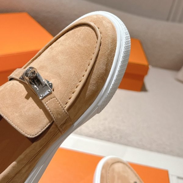 HERMES GAME SLIP ON SNEAKER BEIGE PERLINO H242191Z DI355