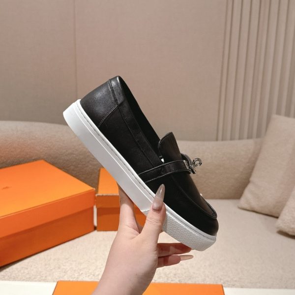HERMES GAME SLIP ON SNEAKER NOIR H231015Z 02370