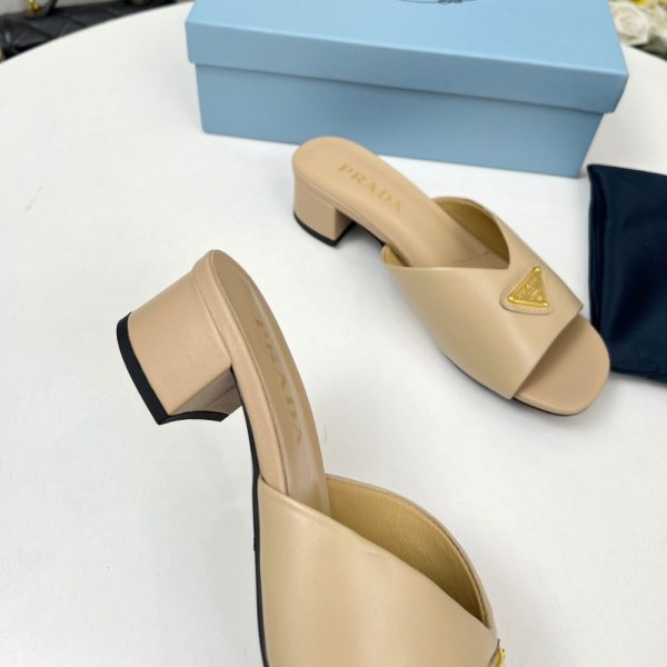 PRADA PADDED NAPPA LEATHER SANDALS BEIGE 1XX711 2DL8 F0036 F A035