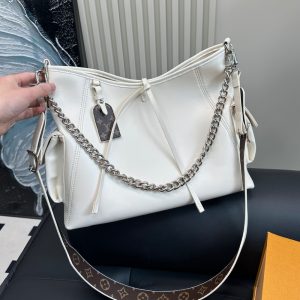 LOUIS VUITTON CARRYALL CARGO VIBE PM BAG WHITE 34CM M12919