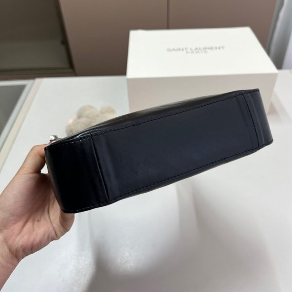 SAINT LAURENT CALYPSO MINI HOBO BAG BLACK 21CM 791484AACX71000