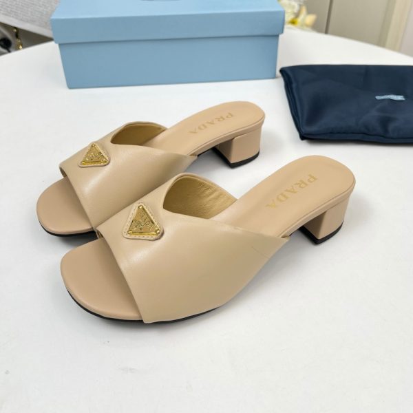 PRADA PADDED NAPPA LEATHER SANDALS BEIGE 1XX711 2DL8 F0036 F A035