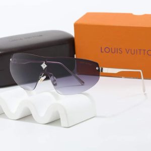 LOUIS VUITTON CYCLONE MASK SUNGLASSES PURPLE WITH SILVER