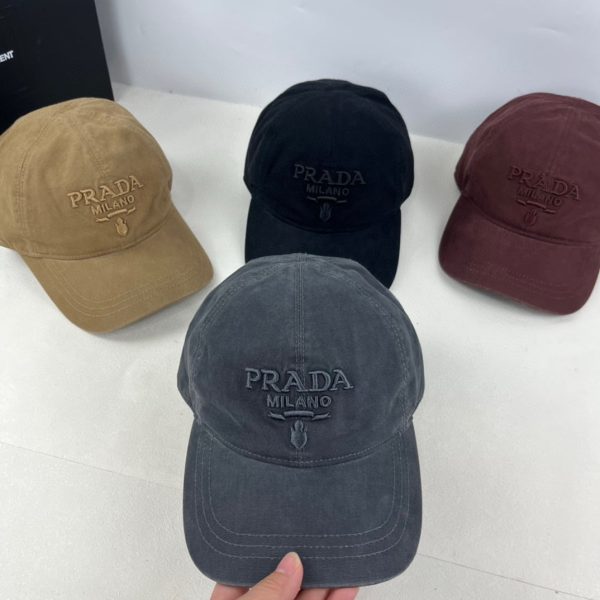 PRADA CANVAS BASEBALL CAP BALTIC BLUE 1HC274 2C1S F0216