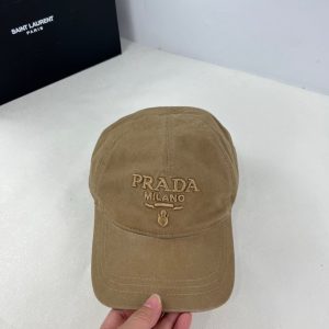 PRADA CANVAS BASEBALL CAP BEIGE 1HC274 2C1S F0006