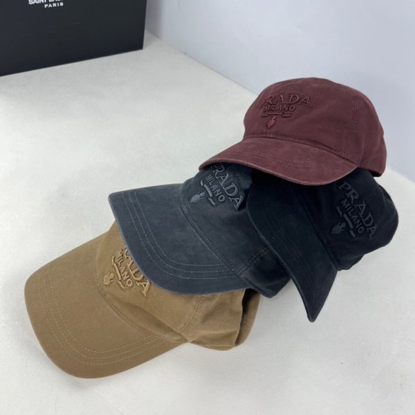 PRADA CANVAS BASEBALL CAP BEIGE 1HC274 2C1S F0006
