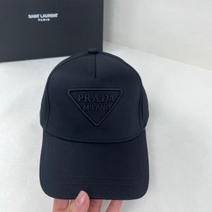 PRADA DRILL BASEBALL CAP BLACK 1HC179 2FMB F0002