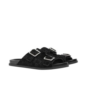 GUCCI WOMEN’S  SLIDE SANDAL BLACK ‎816380 AADUO 1000