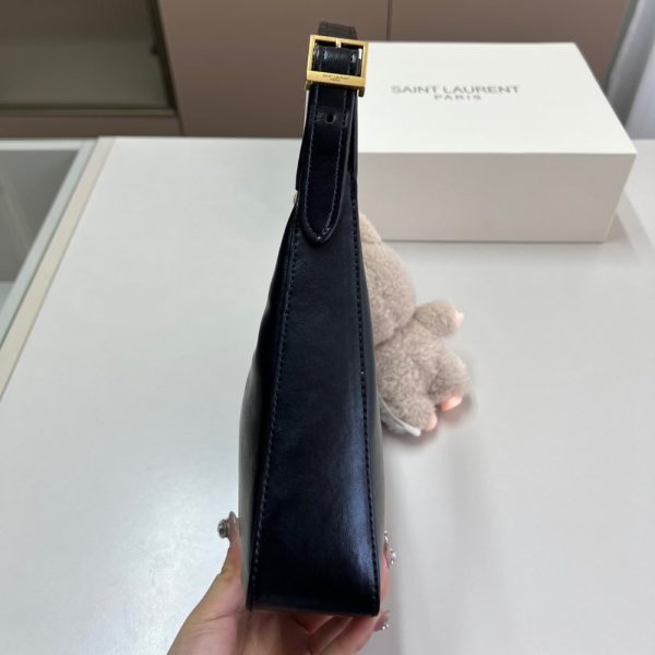 SAINT LAURENT CALYPSO MINI HOBO BAG BLACK 21CM 791484AACX71000