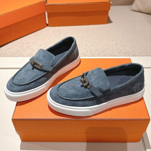 HERMES GAME SLIP ON SNEAKER BLUE