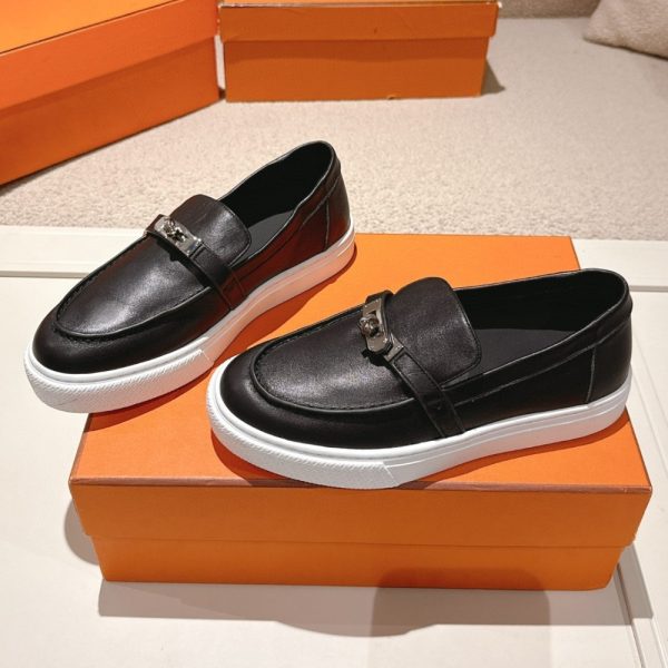 HERMES GAME SLIP ON SNEAKER NOIR H231015Z 02370