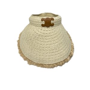 CELINE TRIOMPHE HAT IN STRAW BEIGE