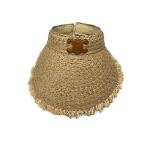 CELINE TRIOMPHE HAT IN STRAW NATURAL