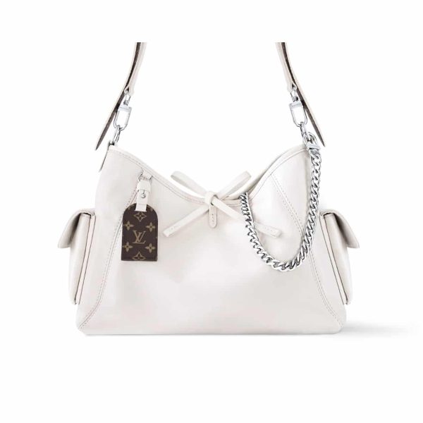 LOUIS VUITTON CARRYALL CARGO VIBE PM BAG WHITE 34CM M12919