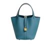 HERMES PICOTIN LOCK 18 BAG BLUE WITH GOLD 18CM