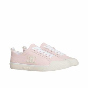 CELINE ALAN SNEAKERS WITH TRIOMPHE IN CANVAS ROSEWOOD 363675148C 24RW