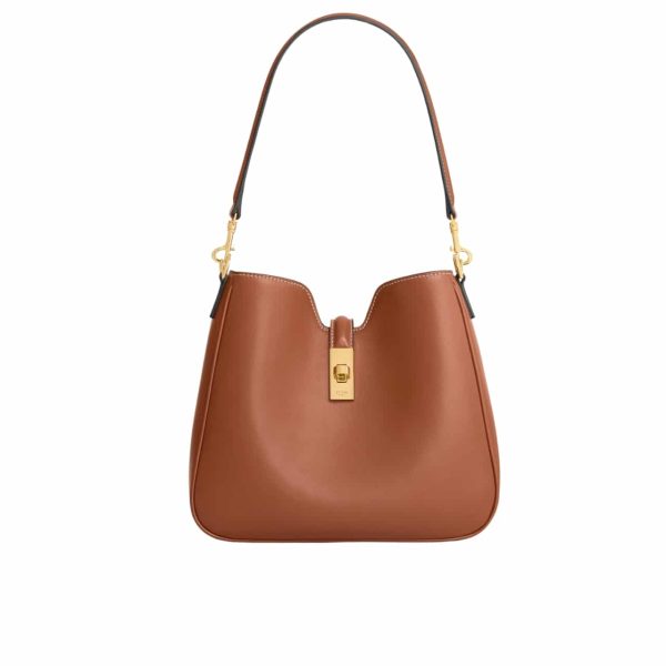 CELINE SMALL CAMILLE 16 SOFT BAG TAN 24CM 120693FX9 04LU