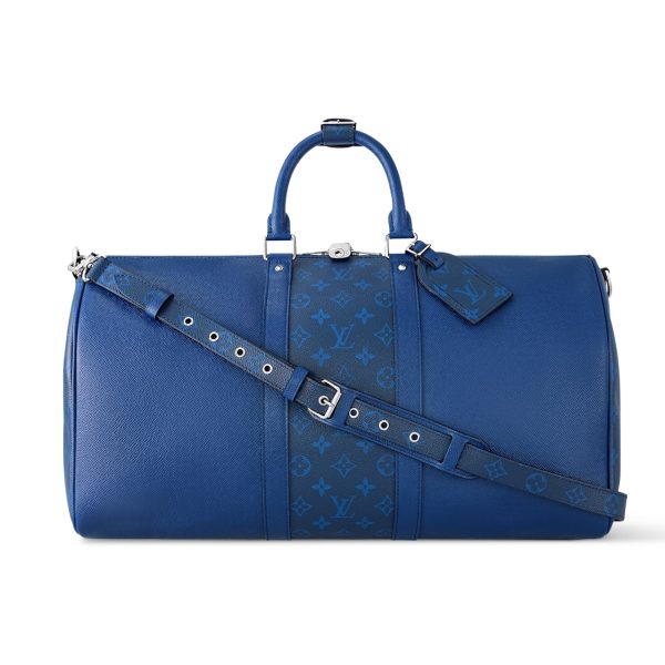 LOUIS VUITTON KEEPALL BANDOULIÈRE 50 TAIGARAMA COBALT 45CM M53766