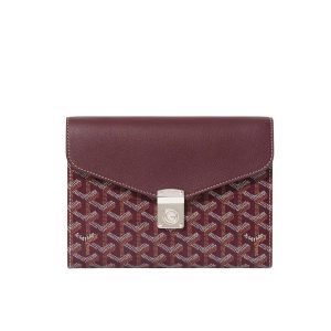 GOYARD CHYPRE WALLET POUCH BURGUNDY 21CM CHYPRPPMLTY33CL33P