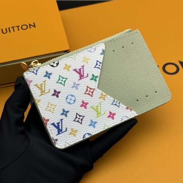 LOUIS VUITTON X MURAKAMI ROMY CARD HOLDER GREEN TEA 12CM M13800