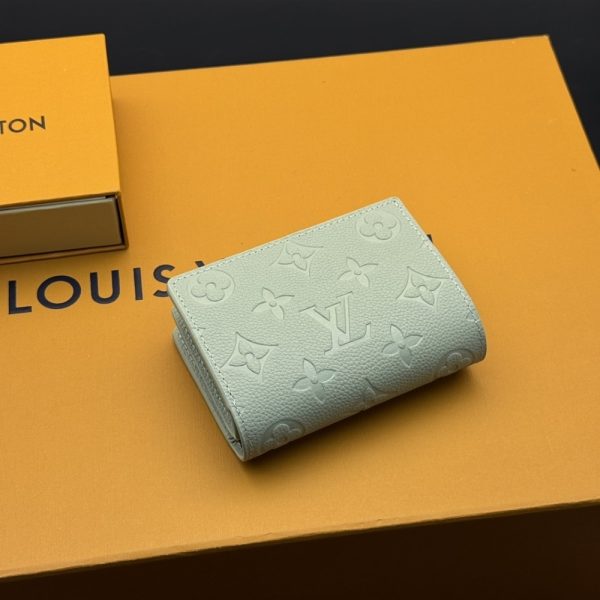 LOUIS VUITTON X MURAKAMI PORTEFEUILLE CLAIRE GREEN TEA 11CM M13619