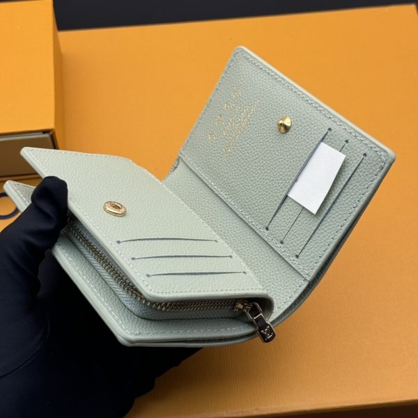 LOUIS VUITTON X MURAKAMI PORTEFEUILLE CLAIRE GREEN TEA 11CM M13619