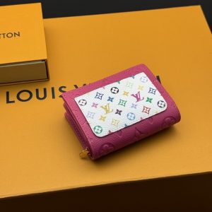 LOUIS VUITTON X MURAKAMI PORTEFEUILLE CLAIRE KAWAII PINK 11CM