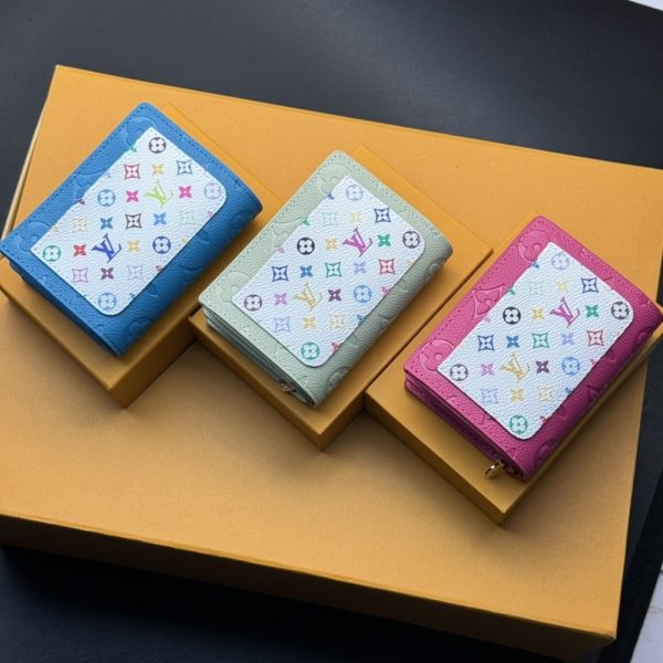 LOUIS VUITTON X MURAKAMI PORTEFEUILLE CLAIRE KAWAII PINK 11CM